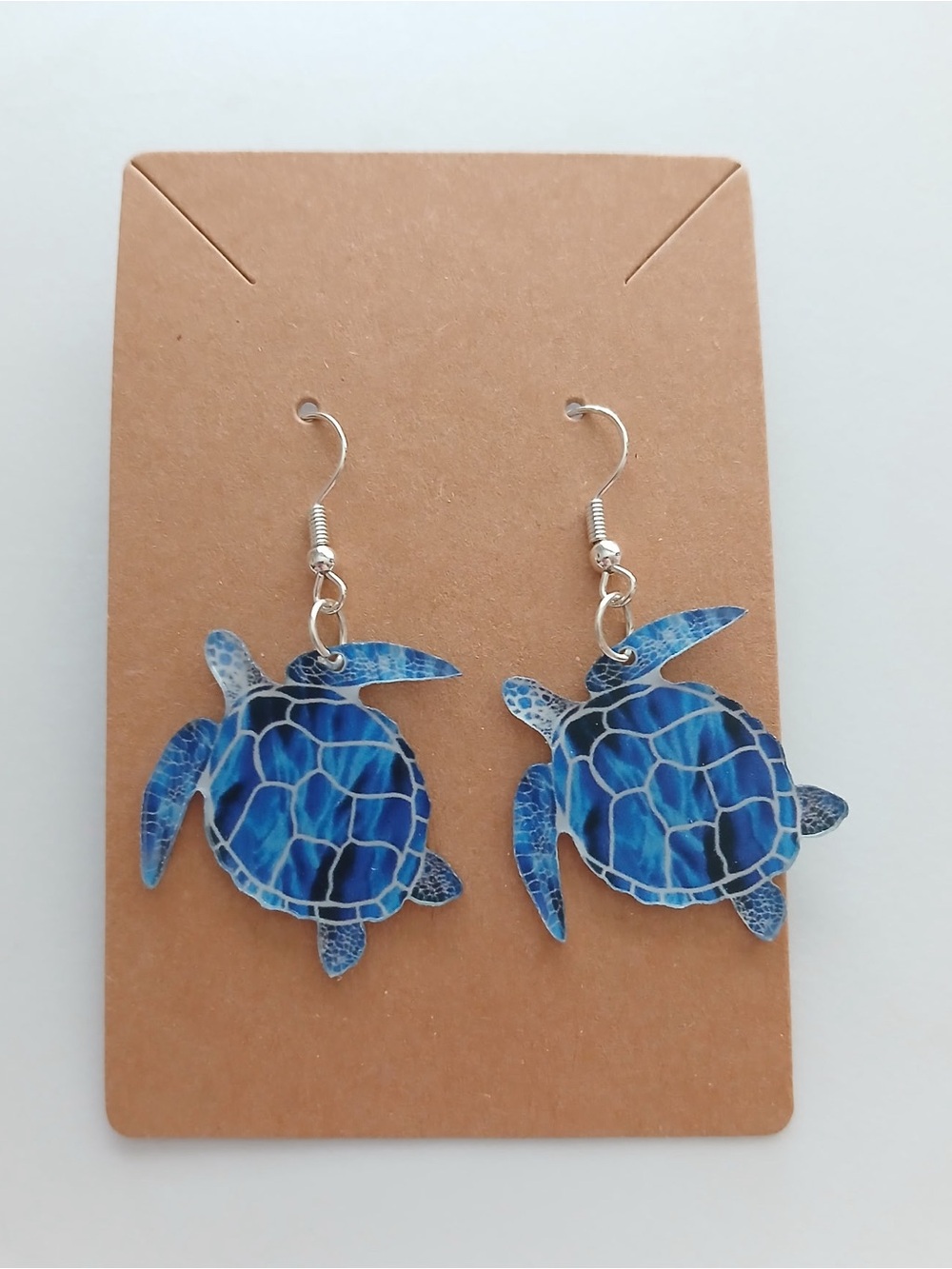 Fashion Jewelry Blue Turtle Earrings